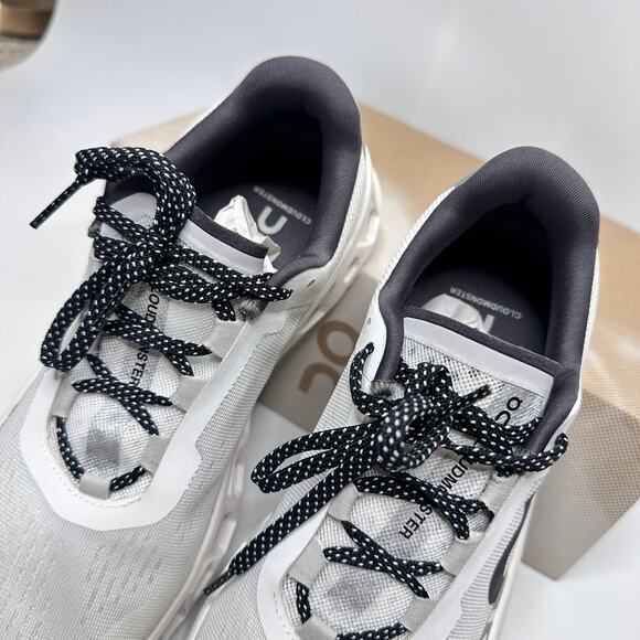 On Cloudmonster All White Long Distance Running Sneakers Tennis Shoes Womens 9.5 - Picture 4 of 12